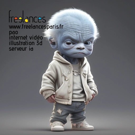 Pao mise en page internet vidéo illustration 3d serveur image IA générative AI freelance paris studio de création magazines 95J19XX1